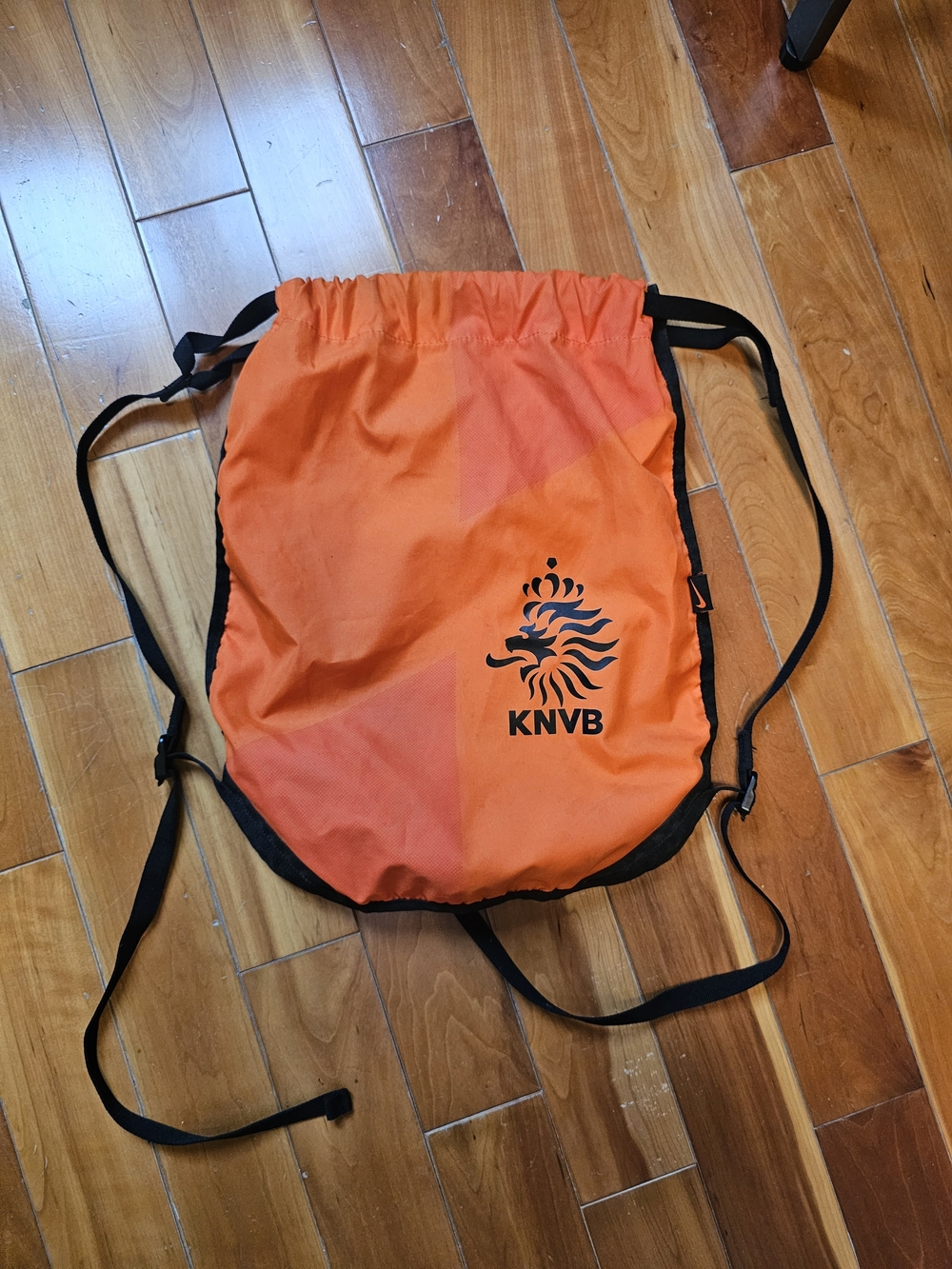 Nike Drawstring Gym Travel Bag - Orange And Black